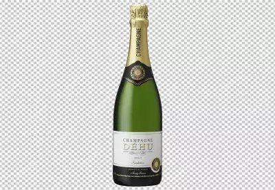 champagne and bottle transparent background 
