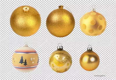 A gold ornament with a gold ball on it png