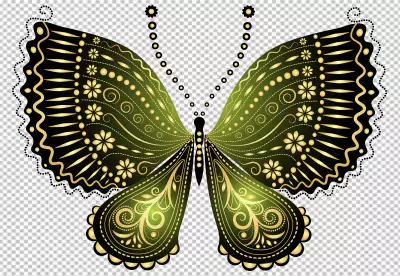 Beautiful Butterfly Clipart - Decorative Butterfly