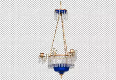 Retro chandelier isolated on Transparent  background