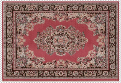Transparent  background with handmade Turkish rugs in closeup