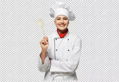 Cooking, profession and people concept - happy male chef cook inviting 