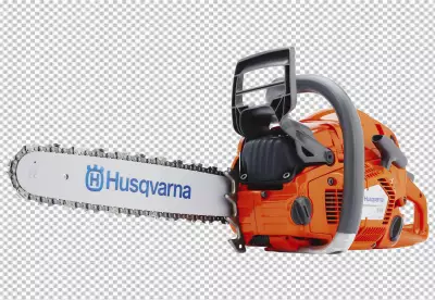 Chainsaw isolated on a transparent background