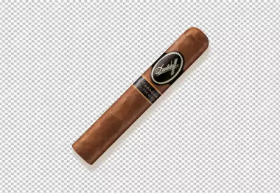 Poisonous nicotine drop on wet leaf 