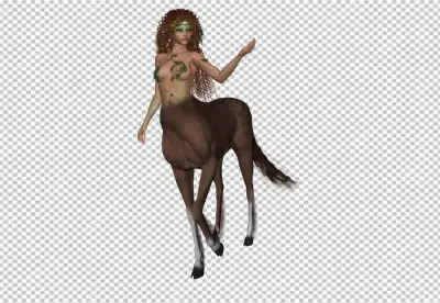 Centaurus girl Flat  transparent background