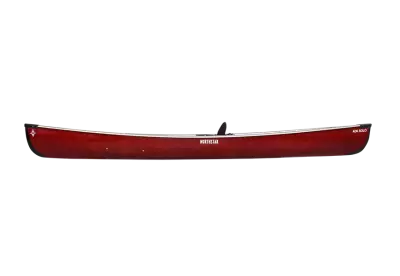 Red boat side view
