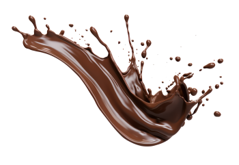 brown liquid splash of chocolate