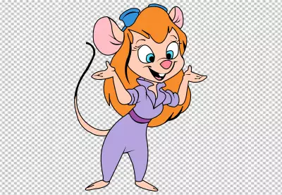 cartoon girl character transparent background 