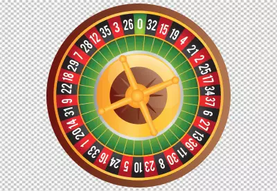 A casino poker table with a large pile of chips and some playing cards