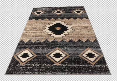 Close-up of throw blanket on png background