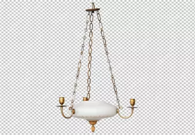 Pendant Light Isolated on transparent background Modern chandelier isolated