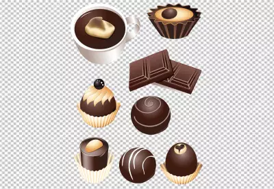 Close up on delicious chocolate bar with cup