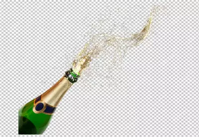 Champagne  bottle  glass design
