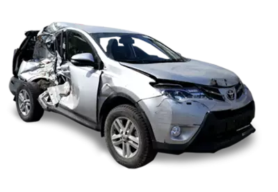 SUV damage accident