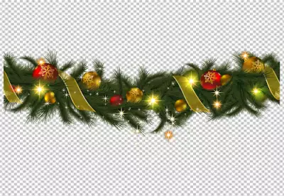 Christmas border design transparent png background 
