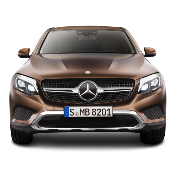 Brown Mercedes Benz GLE Coupe Front View Car