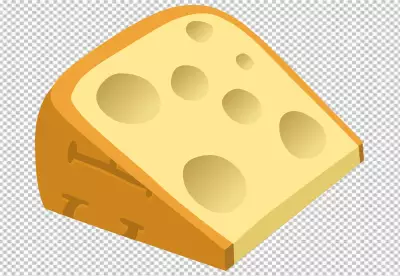Slices of cheese isolated on PNG backgrounds