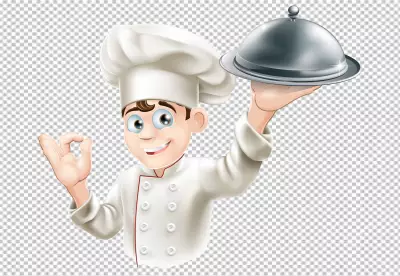 Chef 3d icon transparent background 