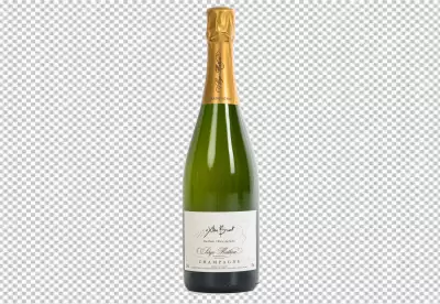 Wine Bottle isolated on transparent background