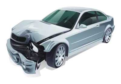 Car crash illustration