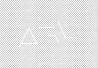 Minimalist Glowing White AI Lettering on Black Background for Modern Tech image