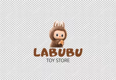 Charming Labubu Monster Character Logo for Playful Toy Store Brand image