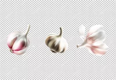 Vibrant Healthy Garlic Bulbs and Cloves for Flavorful Culinary Creations image
