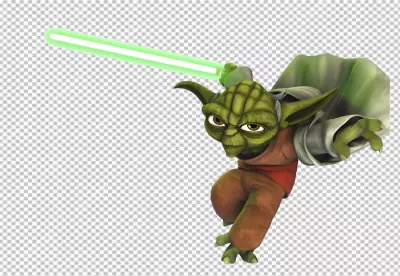 Jedi Master Yoda Dynamic Lightsaber Pose