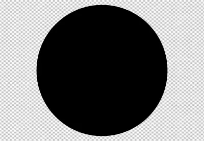 Black circle transparent background 