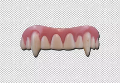 a set of vampire teeth