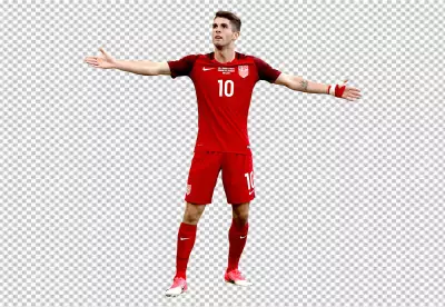 Christian Pulisic soccer player in a red uniform