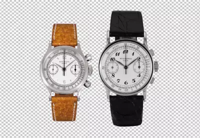 Tow hand watch transparent background 