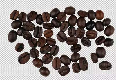 Flying coffee beans