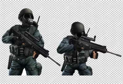 Assassin Silent Killer With Athletic Form Black 