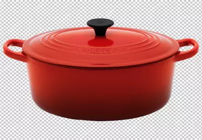 Pans and pots realistic set with frying pan saucepan