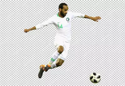 Abdullah Ateef high quality photo of a Saudi Arabian soccer player