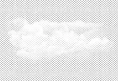 Flat design cloud collection transparent bg