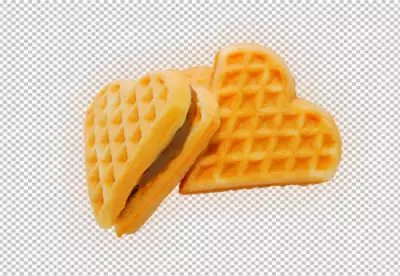 Heart-Shaped Waffle Delights