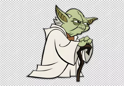 Animated Jedi Master Yoda Character