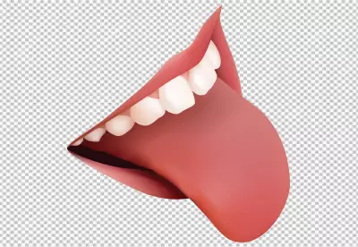 a close-up of a woman's mouth