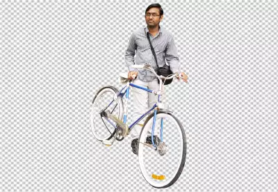 Thumbnail design with Cyclist riding a bicycle PNG