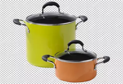 Cooker side view full length isolate on transparency background