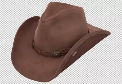 Cowboy hat on isolated