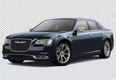 Chrysler car drack blue color transparent background 