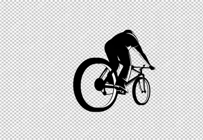 cycling bicycle rider athlete wearing sunglasses on road bike coloring silhuotte