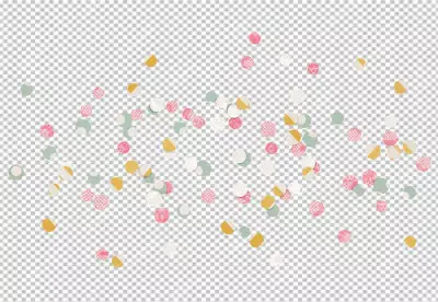 confetti falling on a transparent background Confetti falling backdrop design  PNG BG