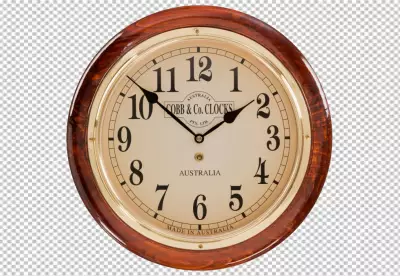 A clock on a wall transparent background