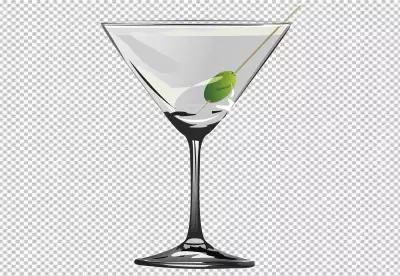 Delicious caipirinha cocktail with raspberry PNG