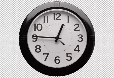 wall clock black color 