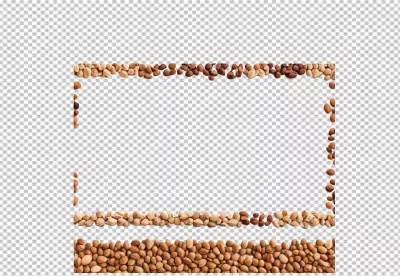 Organic Nut and Seed Frame for Food-Themed Design with Ample Copy Space image
